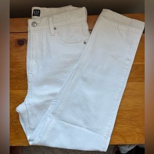 GAP White Mom Jeans